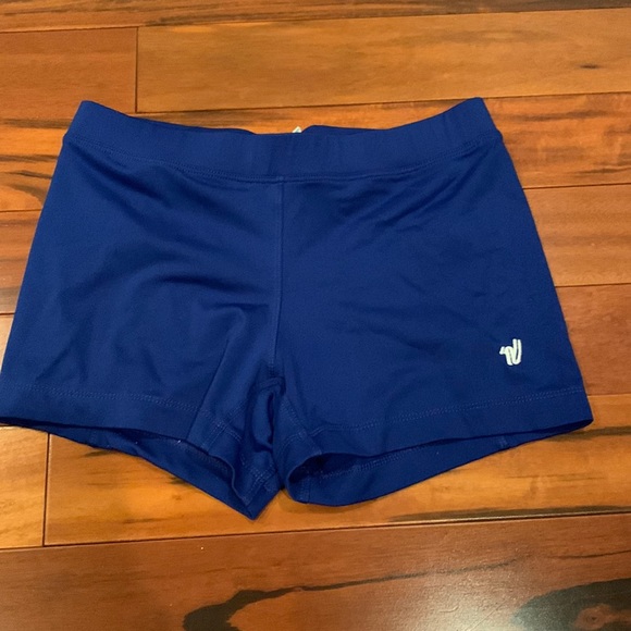 Womens small royal blue spandex athletic shorts. - Picture 1 of 3